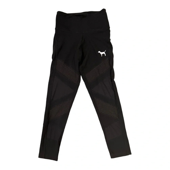 Victoria’s Secret pink leggings
Size small
Black with mesh
Good condition - Picture 1 of 5